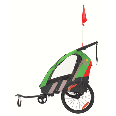 Levně BELLELLI Trailblazer vozík za kolo světle zelený / stříbrný
