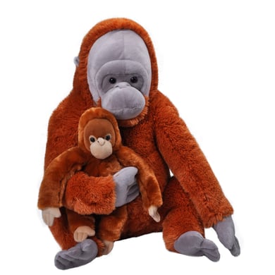 Wild Republic Peluche orang-outan maman et bébé Jumbo