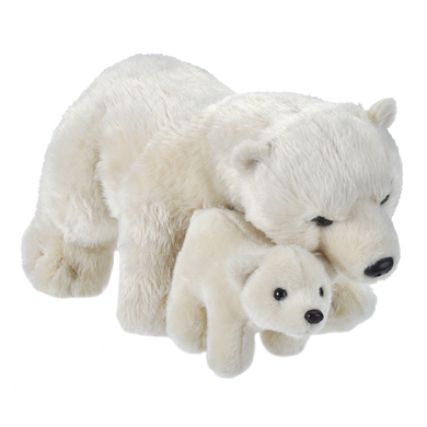 Wild Republic Peluche ours polaire maman et bébé