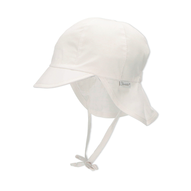 Sterntaler Casquette avec protection de cou blanc
