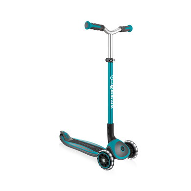 GLOBBER Trottinette enfant 3 roues évolutive pliable MASTER LIGHTS roue lumineuse turquoise