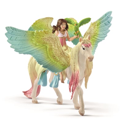 Image of schleich ® Surah con pegaso glitterato 70566059