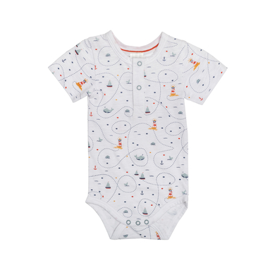 Dimo Tex body bébé manches courtes blanc