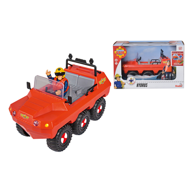 Simba Figurine véhicule amphibie Hydrus Sam le pompier
