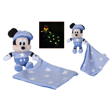 Simba Disney Bonne nuit Mickey GID Mickey avec son doudou