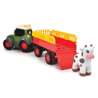 DICKIE Figurine tracteur à remorque à bétail électrique ABC Fendti