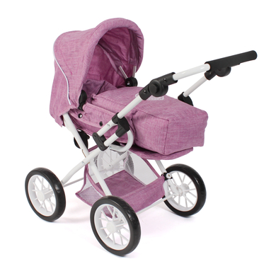 Image of BAYER CHIC 2000 Passeggino duo per bambole LENI, Jeans pink