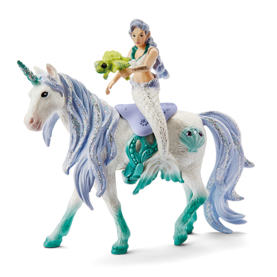 schleich® Figurine sirène sur licorne de mer 42509