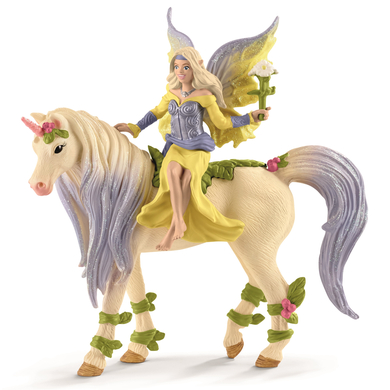 schleich® Figurine fée Sera et licorne aux fleurs 70565
