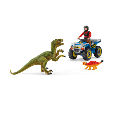 Schleich Lekuppsättning Escape on Quad från Velociraptor 41466