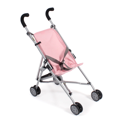BAYER CHIC 2000 Poussette canne poupon mini ROMA mélange gris-rose