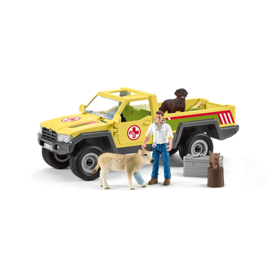 Schleich Figurine Visite vétérinaire à la ferme 42503