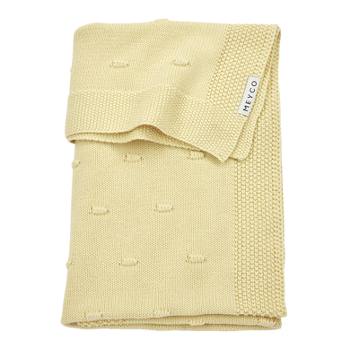 Levně Meyco dětská deka Knots Soft 75 x 100 cm žlutá