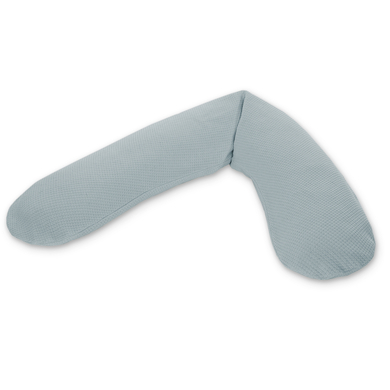 THERALINE Original Amningskudde inkl. överdrag Misty Blue finstrickad