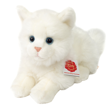 Levně Teddy HERMANN ® Kočka britská krátkosrstá bílá, 20 cm
