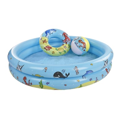 swim essentials piscina hinchable set pelota y flotador 120 cm