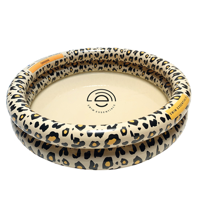 Swim Essentials Piscine enfant ronde Printed léopard beige 2 anneaux 60 cm