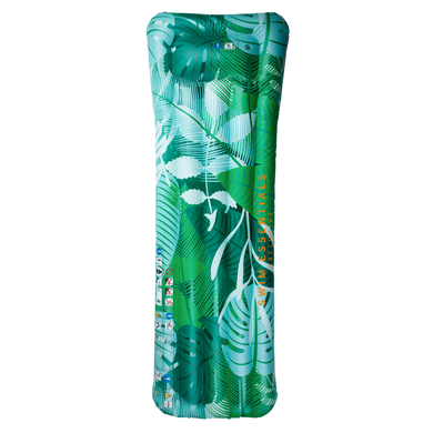 Levně Swim Essential s Luxusní vodní postel Green Tropical Leaves