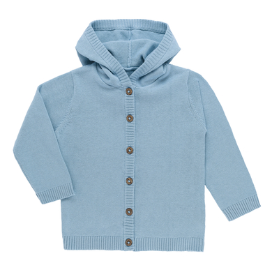 Image of kindsgard Cardigan con cappuccio strikka, blu059