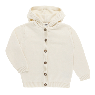 Image of kindsgard Cardigan con cappuccio strikka, beige059