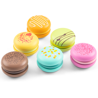 New Classic Toys Macarons pour cuisine enfant bois lot de 6