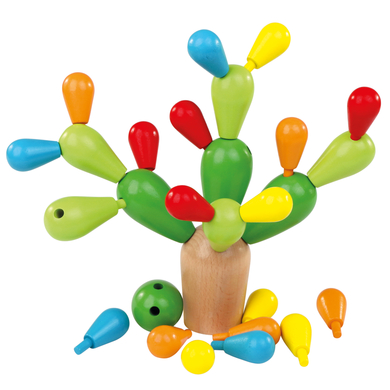 Image of Bino Gioco di equilibrio in legno colorato, cactus