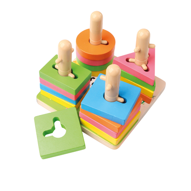 Bino Jeu de motricité formes bois