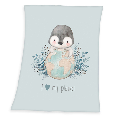 Levně babybest® Chlupatá deka z mikrovlákna Penguin 70 x 100 cm