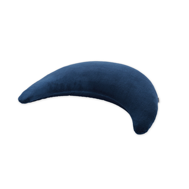 THERALINE Coussin d'allaitement lune peluche bleu foncé