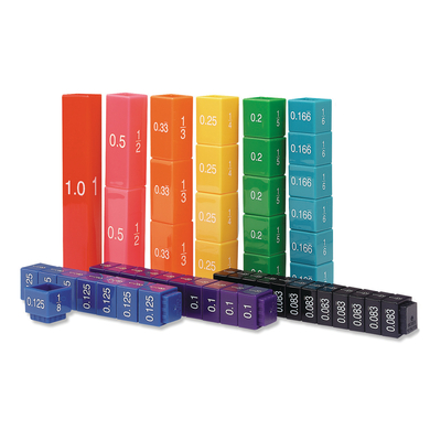 Learning Resources ® Fraction Tower® Cubes d'équivalence