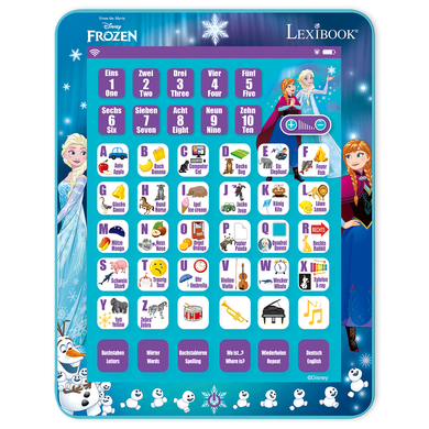 LEXIBOOK Disney La Reine des Glaces Tablette éducative bilingue allemand / anglais