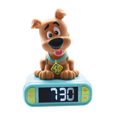LEXIBOOK Réveil avec veilleuse 3D Scooby Doo et sonneries amusantes