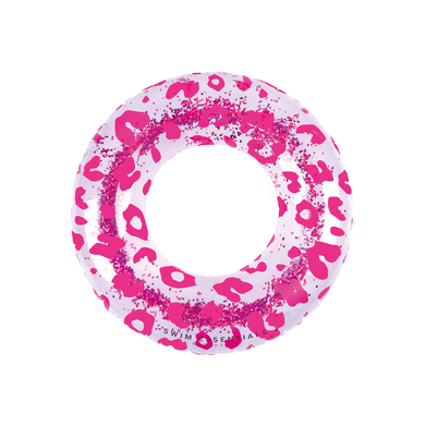 Levně Swim Essentials plavecký kruh Neon Leopard 90 cm
