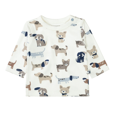 STACCATO T-shirt off white chien à motifs