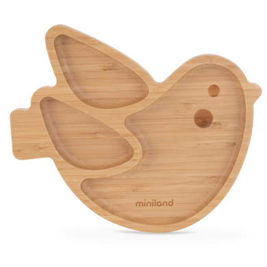 miniland Assiette enfant bois chick