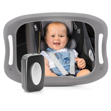 Image of reer Specchio di sicurezza per auto BabyView LED con luce059