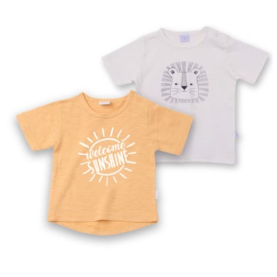 Image of LITTLE T-shirt Savannah Twin Pack sand /off bianco059