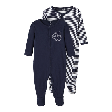 name it Combinaison pyjama bébé Dark Sapphire lot de 2