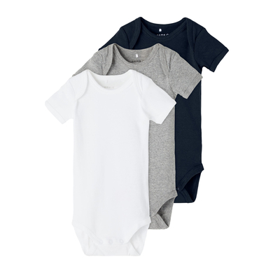 name it Body enfant manches courtes Dark Sapphire lot de 3