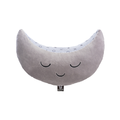 BENBAT Coussin de voyage Mooni fixation sur ceinture de sécurité/têtière gris