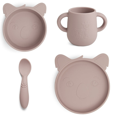 Image of Nuuroo Set pappa Lykke Koala 4 pezzi, Woodrose059