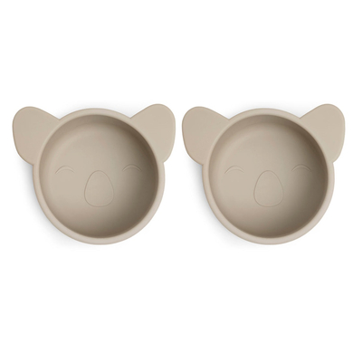 nuuroo Bol enfant koala rose Cobblestone silicone, lot de 2