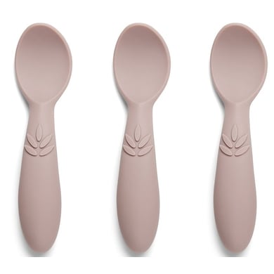 nuuroo Cuillères bébé Ella silicone Woodrose lot de 3