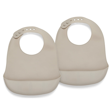 nuuroo Bavoir bébé silicone Tex Cobblestone lot de 2