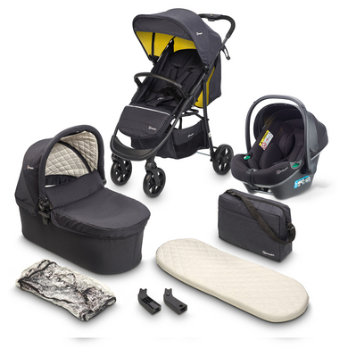 Image of babyGO Passeggino Style 3 in 1 - nero/senape059