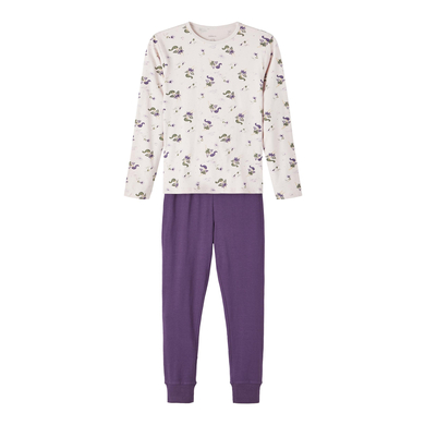 Name it Pyjama 2-delig Grijs Lila