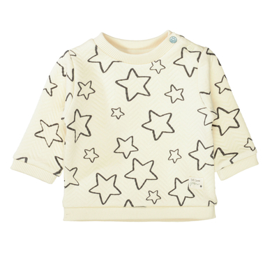 staccato sudadera con estampado marfil