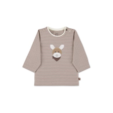 Sterntaler T-shirt à manches longues rayé marron