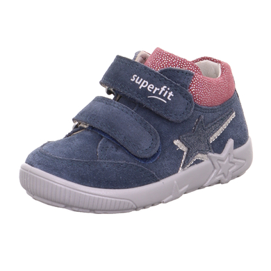 Superfit superfit Chaussures basses enfant scratch Starlight bleu/rose, largeur moyenne