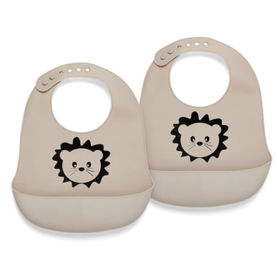 nuuroo Bavoir enfant Alfie silicone Cobblestone lot de 2